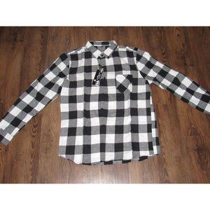 Pizz Annu Men's Casual Men's Long Sleeve Plaid Button Up: Medium